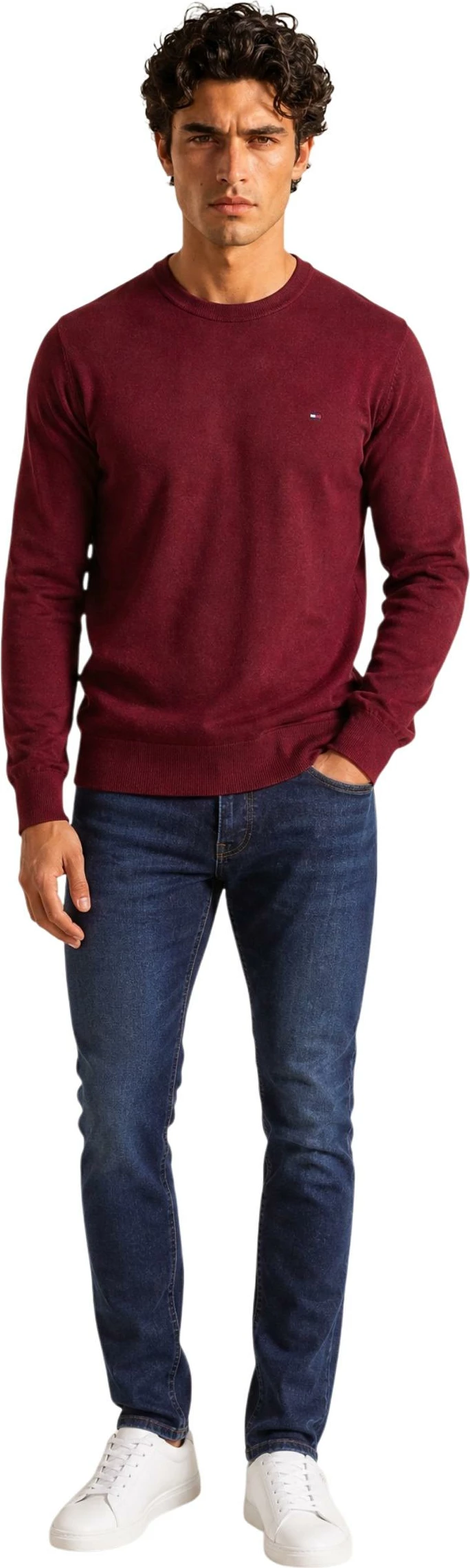 Xhemper për meshkuj Tommy Hilfiger MW0MW28046, bordeaux [Madhësia: M]
