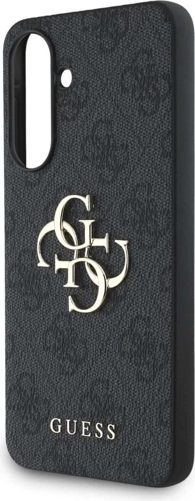 Mbështjellës Guess Big 4G Logo Classic Logo për Samsung Galaxy A56, hardcase eco-lëkurë/TPU/PC, i zi
