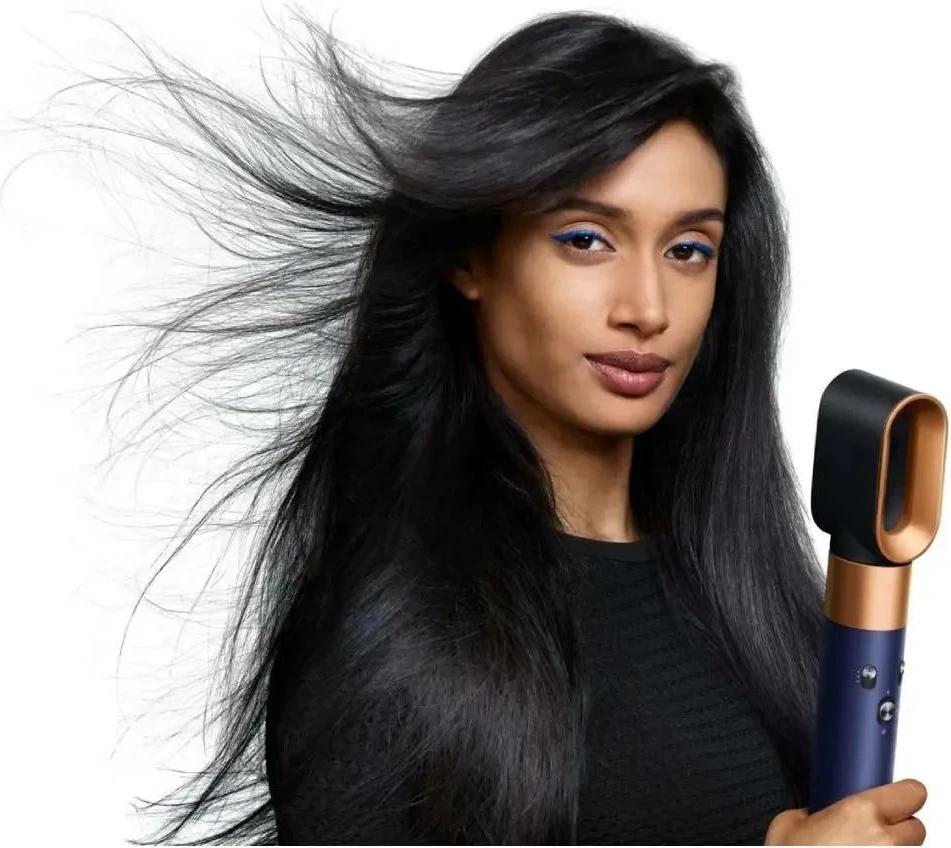 Dyson Hair Styling Airwrap i.d. (107163) Ngjyrë Prusiane Blu/Bakri i Pasur, Ngjyrë e Drejtë+Vale