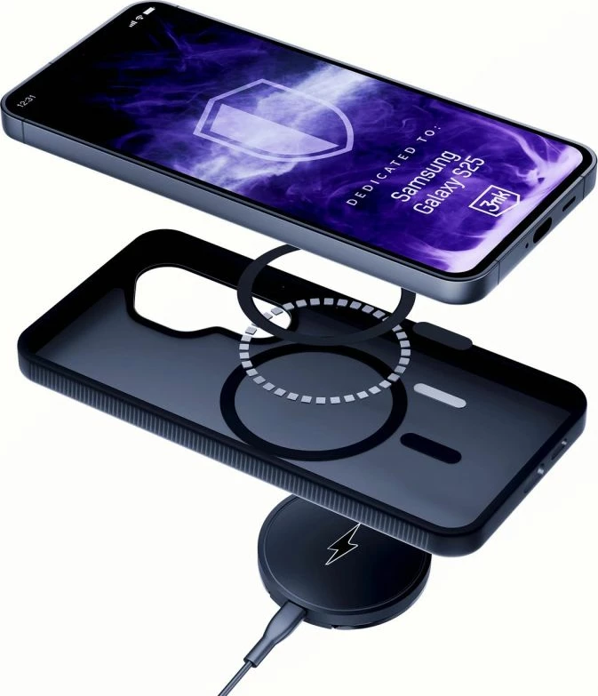 Kapak telefoni 3mk Smoke MagCase Samsung Galaxy S25, i zi