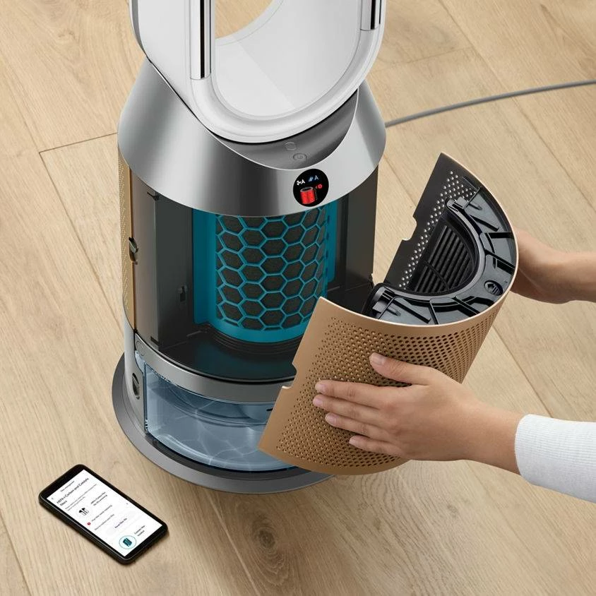 Pastrues, Lagështues dhe Ventilator Dyson PH05 Pastrues Humidify+Cool PH2 De-NOx (545007) i Bardhë/i Artë