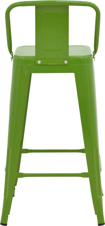 Karrige për bar me shpinore, metalike, ngjyrë e gjelbër, Utopia, 42x42x86cm