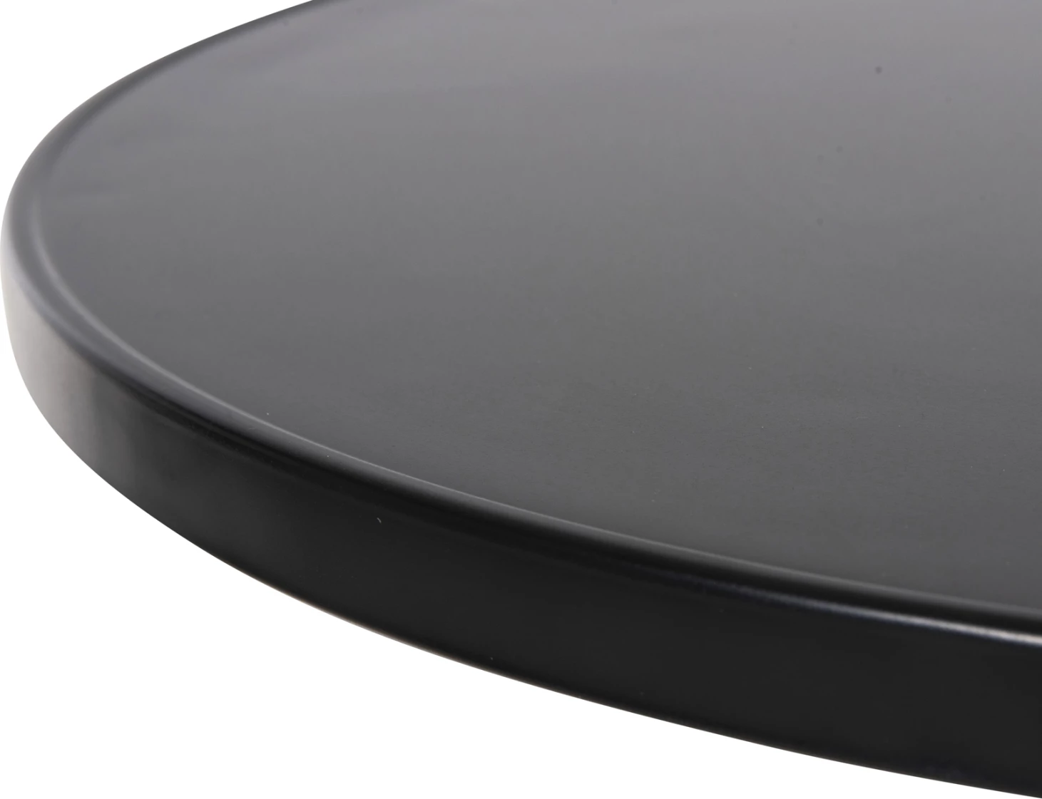 Tavolinë e rrumbullakët për jashtë, GOSS, alumini, ngjyrë e zezë, Φ60x70 cm