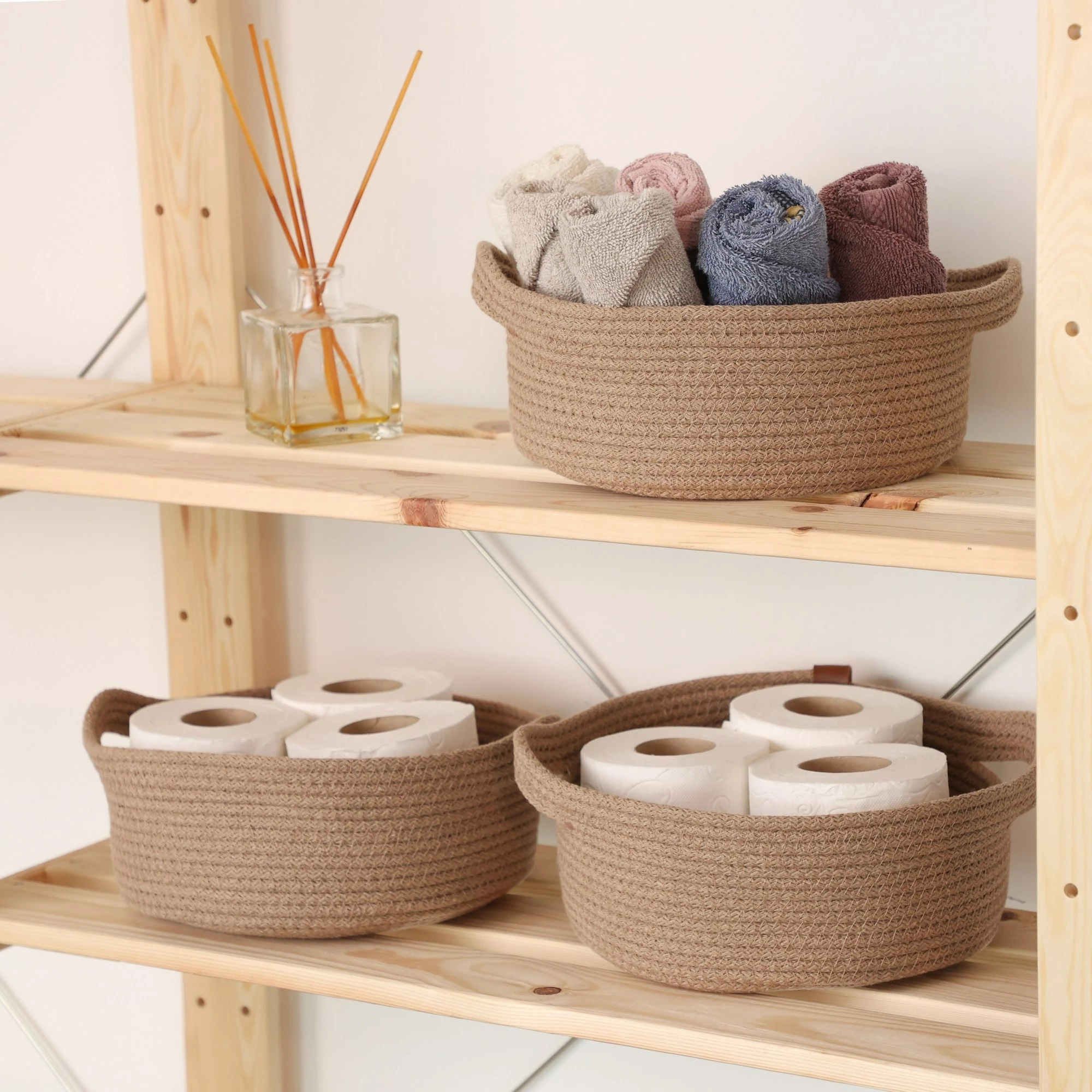 Set shporta pambuku (3 copë), Aberto Design, JUT05003228D