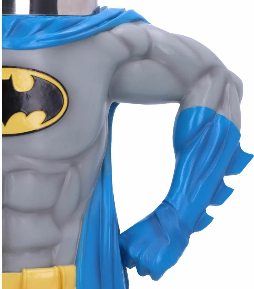 Kriglë NEMESIS NOW Batman Hero, prej resine, e pikturuar me dorë, Gri/Kaltër/Verdhë