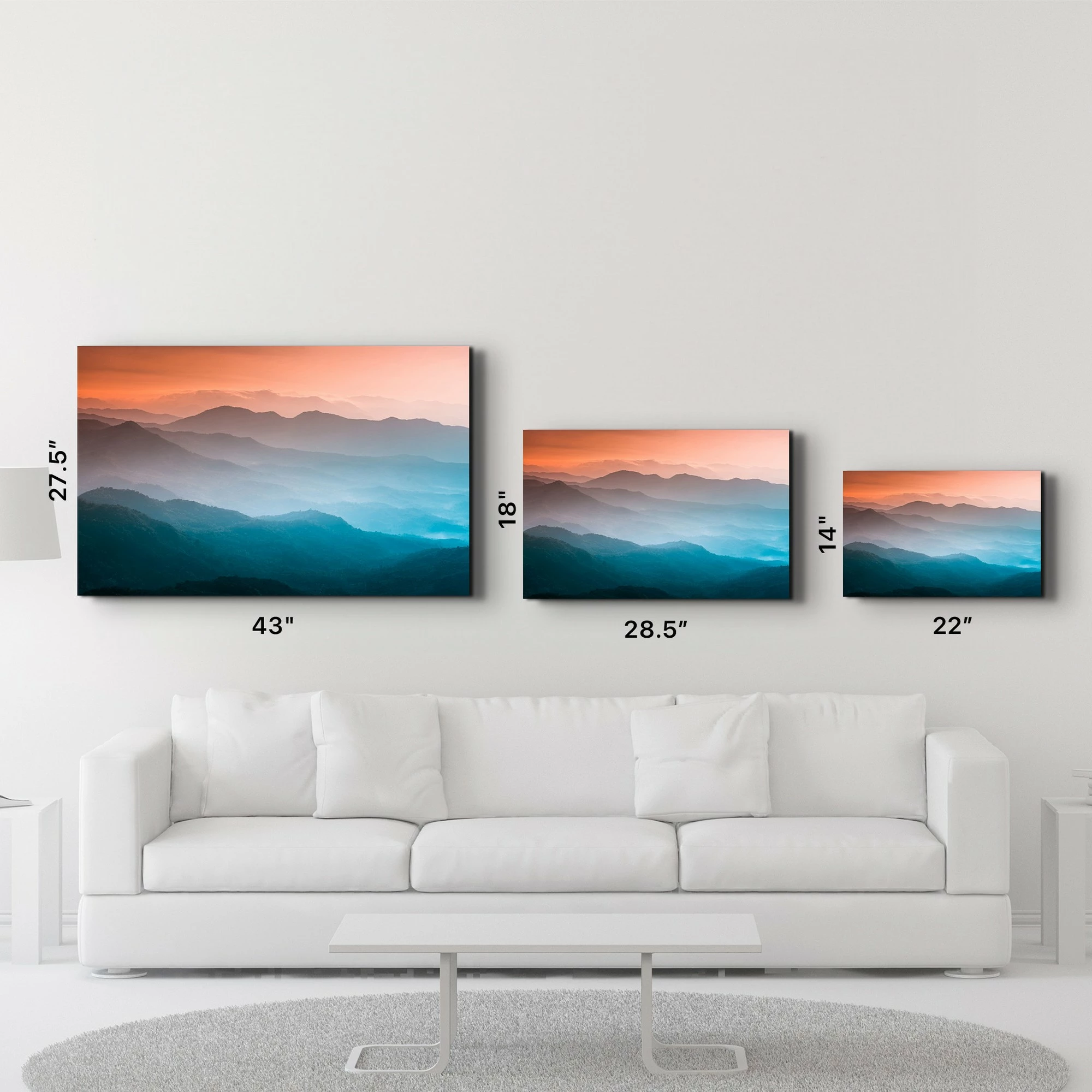 Pikturë dekorative prej xhami të temperuar, Wallity CAM-5081, 70x110cm