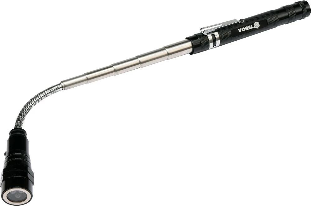 Kapës magnetik teleskopik Vorel 78405, 3 LED, 170-565mm, i zi