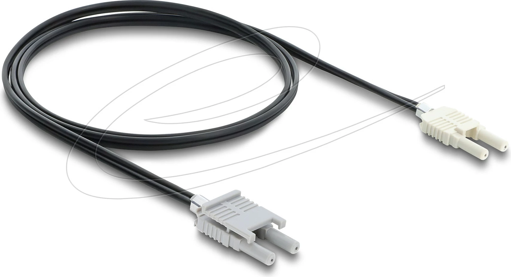 Kabllo fibër optike DeLOCK HFBR 4506-4516Z, duplex në duplex, 1 m, zi/gri