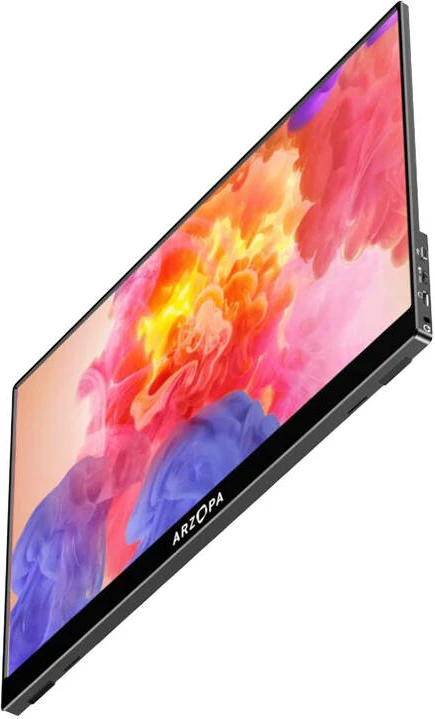 Monitor portativ Arzopa A1 M, 17.3", Full HD, IPS, alumini, i zi