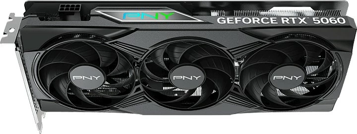 Kartelë grafike PNY RTX 5060 8GB GDDR7, 3 fan, e zezë