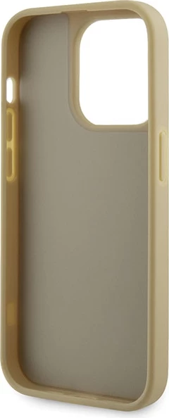 Mbështjellës Guess GUHCP14LHDGTPD për iPhone 14 Pro 6.1", Rhinestone Triangle, ari