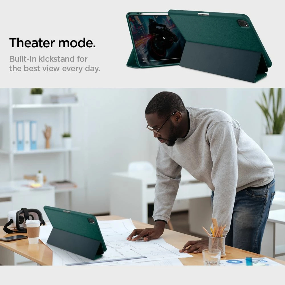Mbështjellës Spigen Urban Fit për iPad Pro 13" 2024, Gjelbër