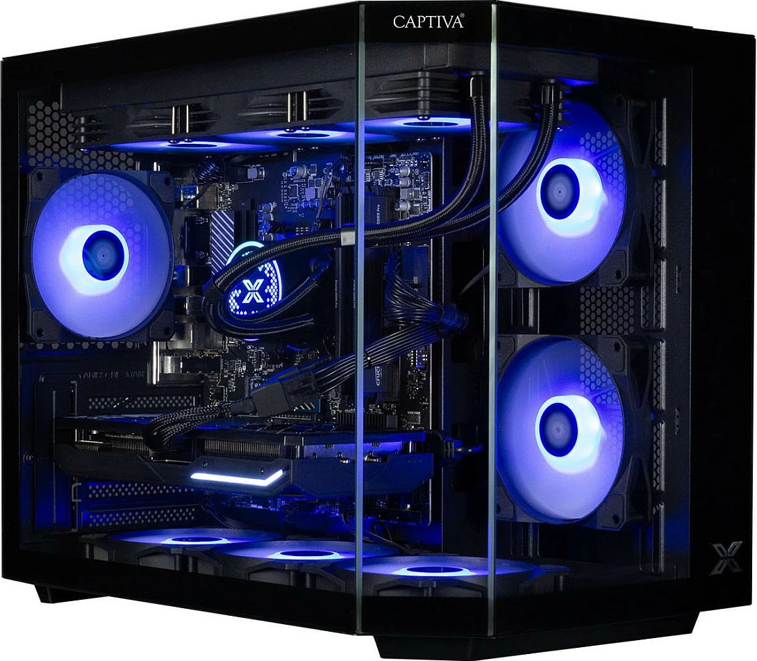 Kompjuter Gaming Captiva R90-031, Ryzen 7 5700X, 32GB RAM, 1TB SSD, GeForce RTX 5070 12GB, Windows 11, i zi me RGB