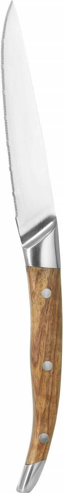 Thikë bifteku OVE Mykonos 245 mm çelik inox dorezë pakkawood ngjyrë dru trëndafili set 6 copë me kuti dhurate