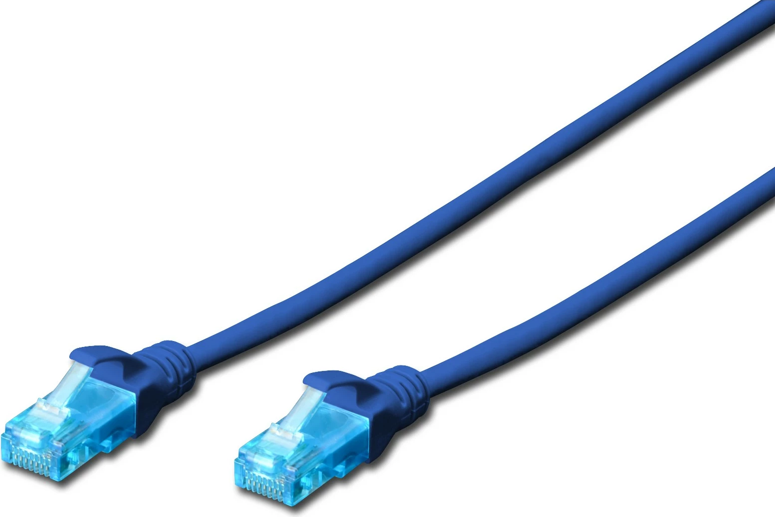 Kabllo rrjeti Digitus Cat5e 1m, RJ-45, U/UTP, kaltër