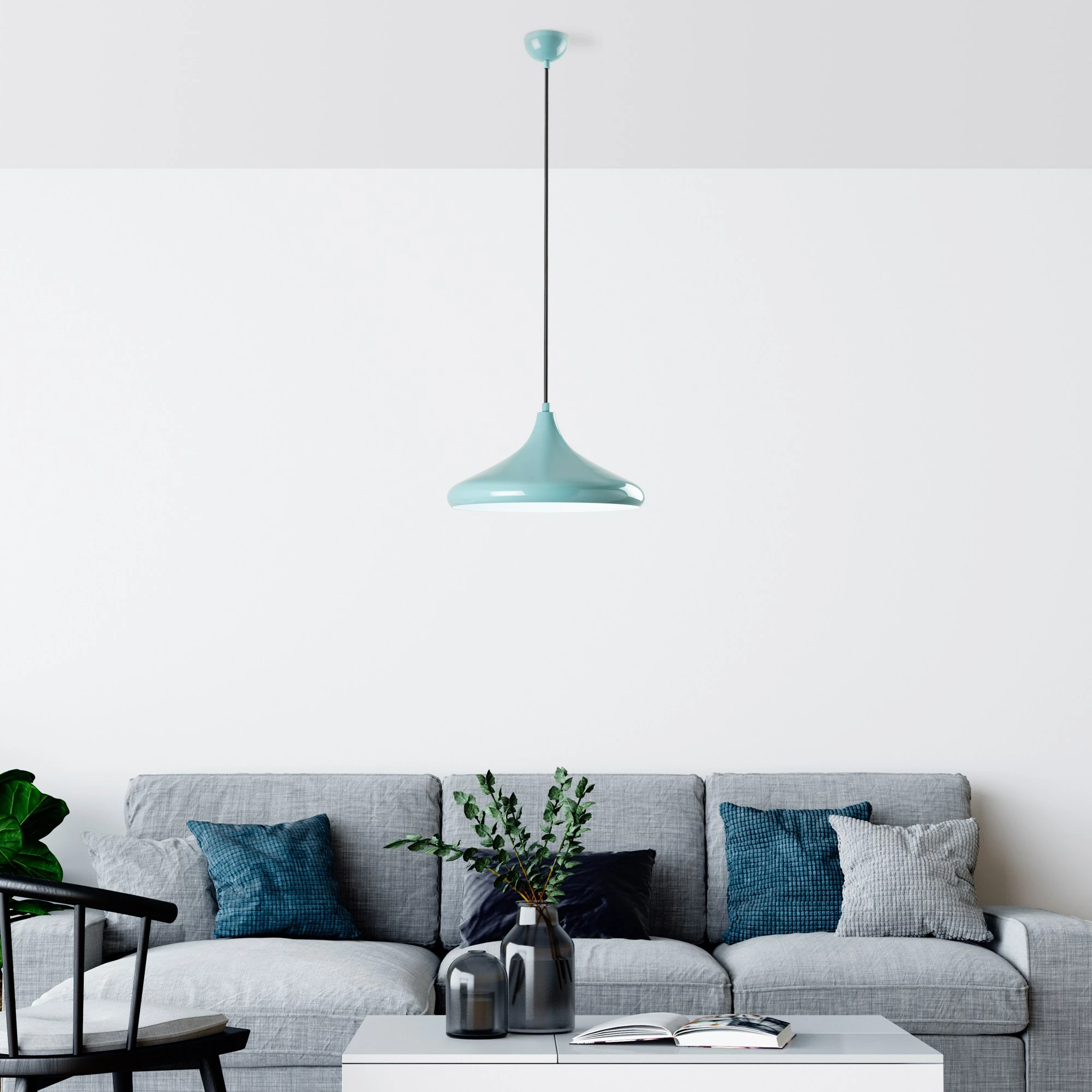 Llambë tavani Opviq, Eysan, ngjyrë turquoise