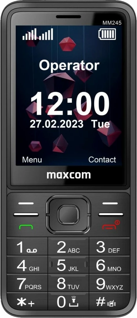 Celular Maxcom MM245 4G, Dual SIM, 2.8", 128 MB, Grafit