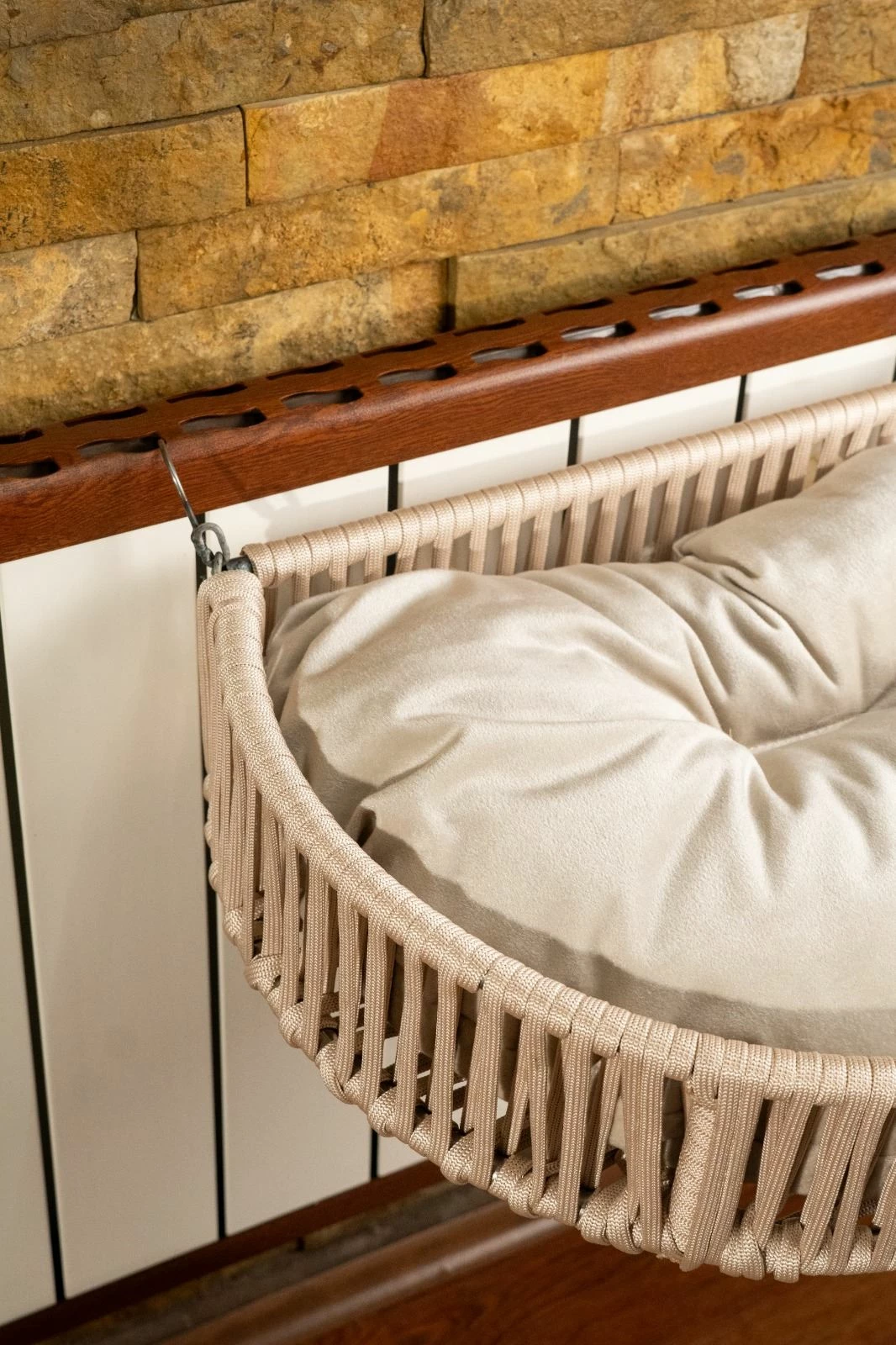 Shtrat për kafshë shtëpiake Hanah Home, Peti, krem