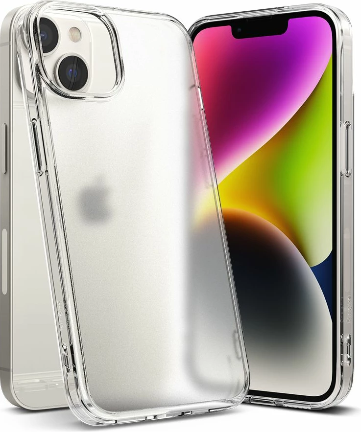 Mbështjellës Ringke Fusion për iPhone 14 Plus 6.7\", PC+TPU, Matte Clear, semi-transparent