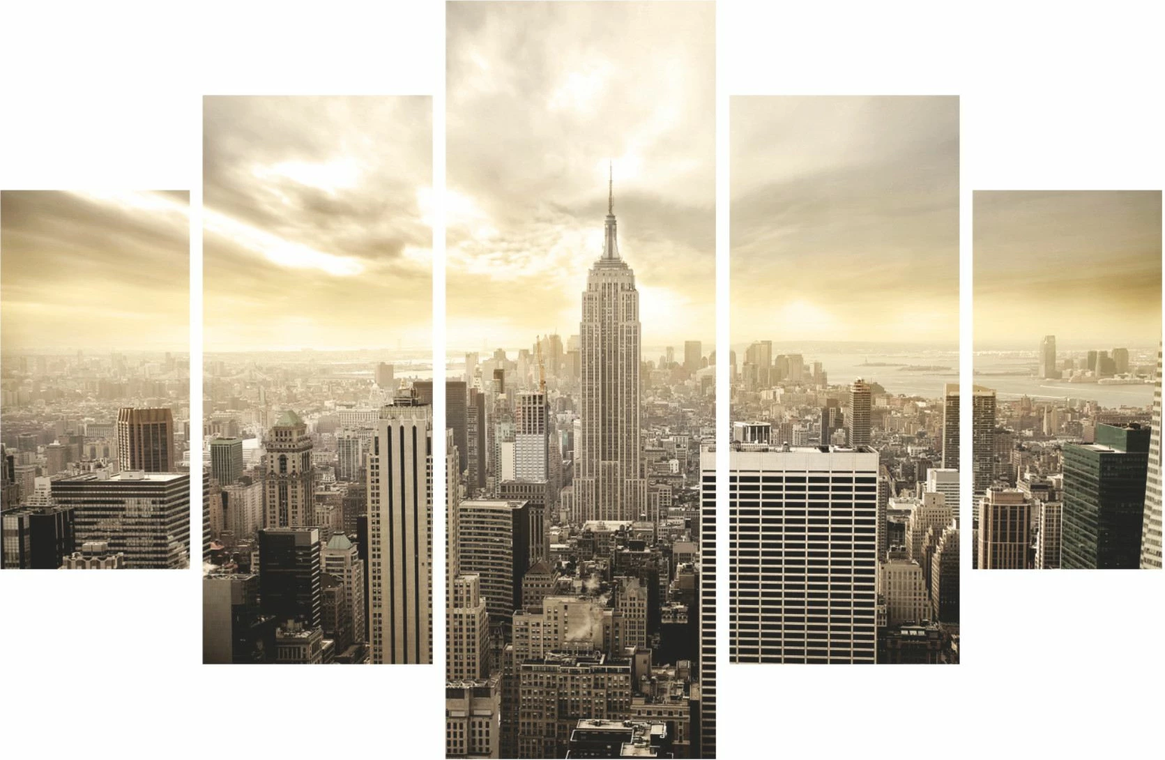 Pikturë dekorative MDF, 5 pjesë, Wallity, ST004