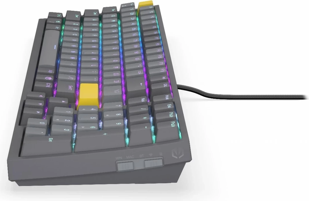 Tastierë mekanike Endorfy Celeris 1800, RGB, wireless, 96%, gri