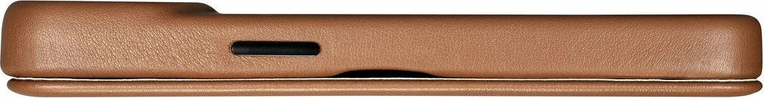 Mbështjellës lëkure iCarer CE Premium Folio për iPhone 14, MagSafe, kafe