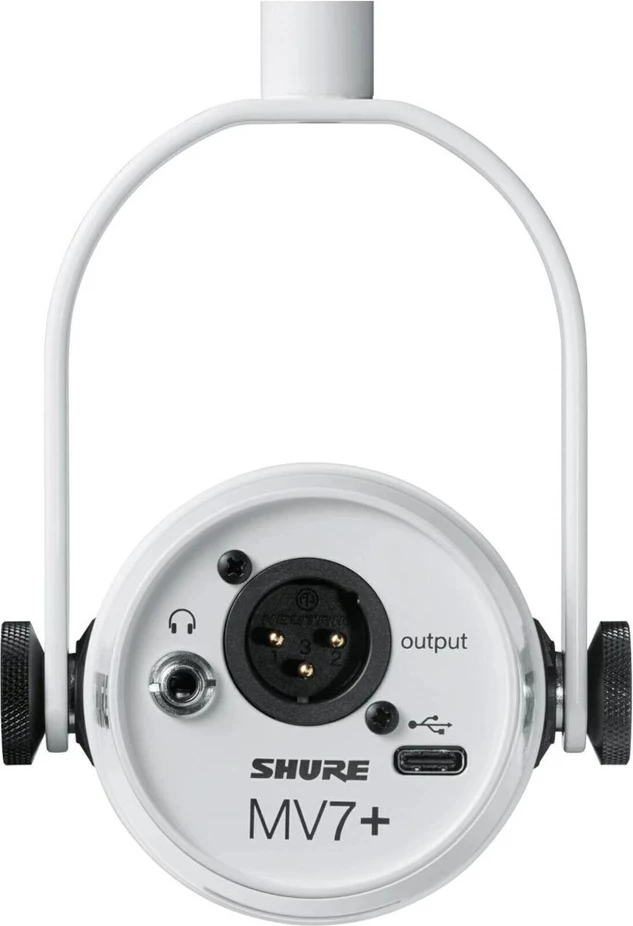Mikrofon Shure MV7+-W, XLR/USB-C, Bardhë
