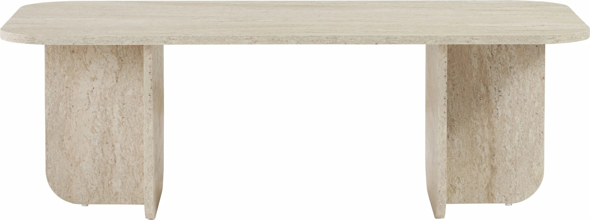 Tavolinë kafeje Nordure, Akira, ngjyrë travertine