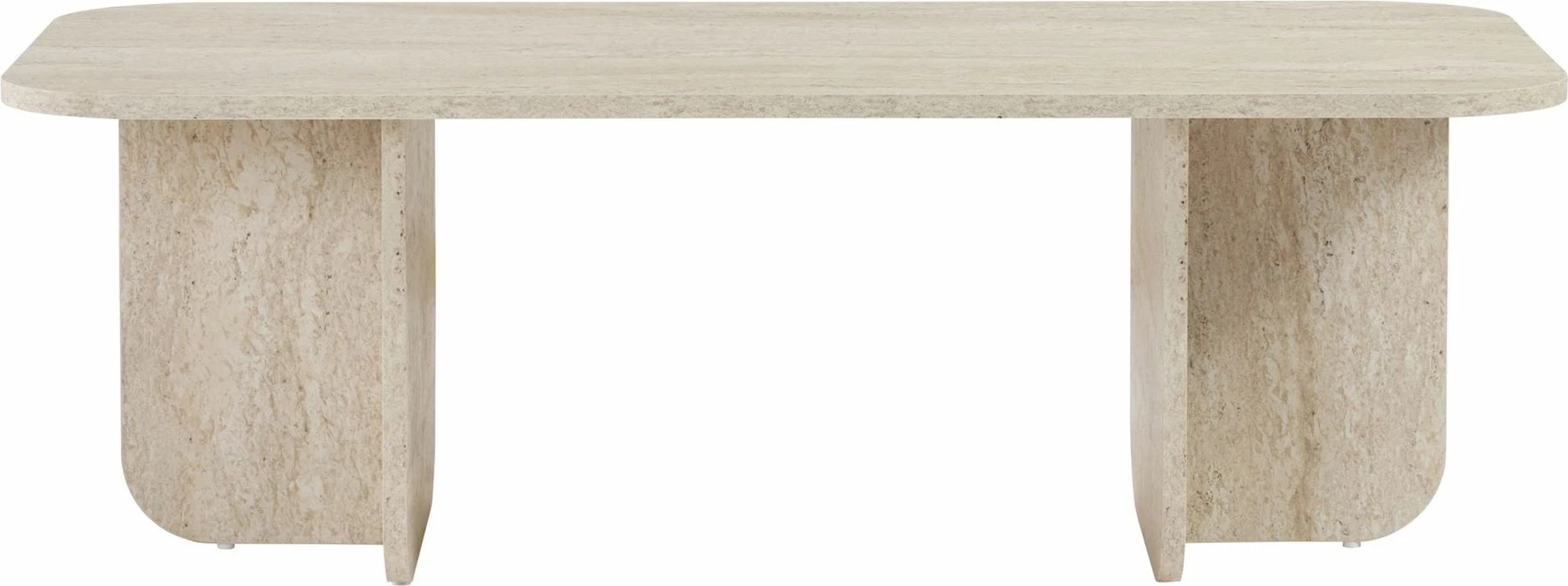 Tavolinë kafeje Nordure, Akira, ngjyrë travertine
