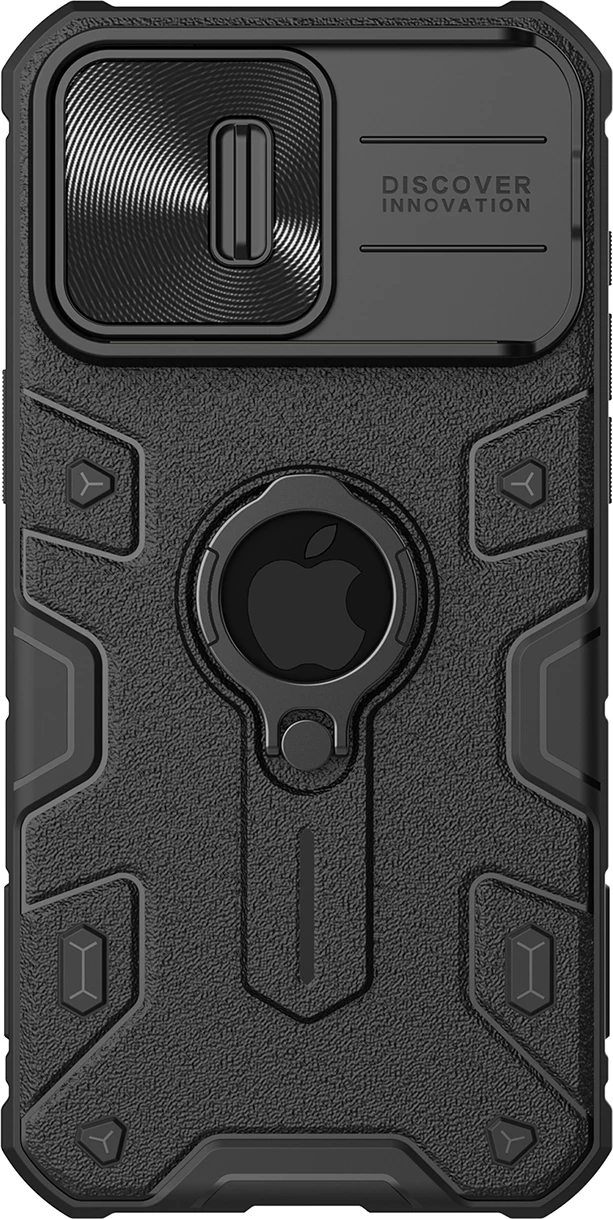 Mbështjellës Nillkin CamShield Armor për iPhone 15 Pro Max, i zi