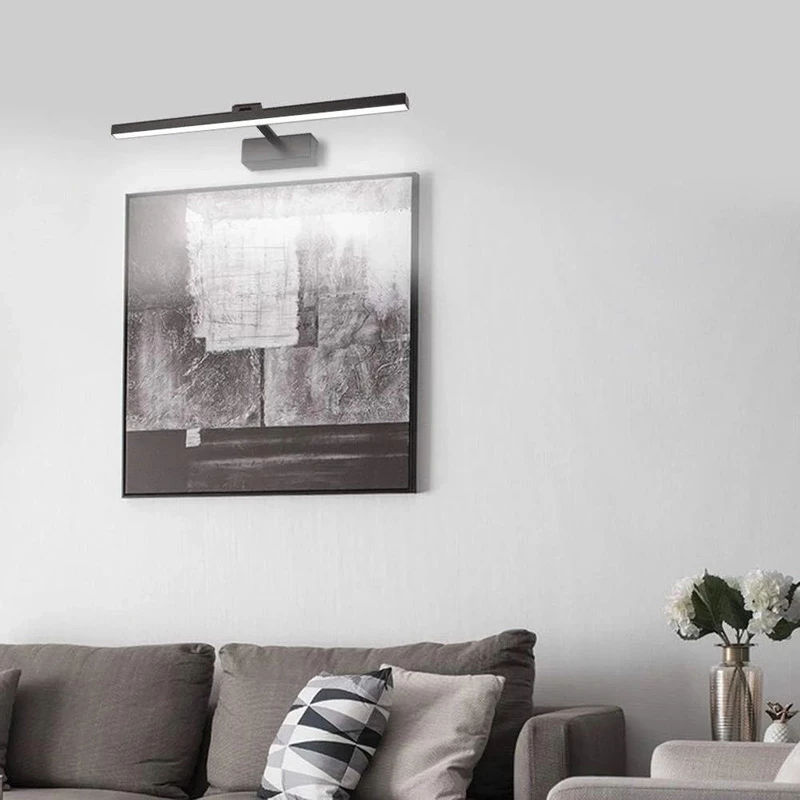 Dritë muri Debiwen, LED, metal i zi, 60x10x6cm