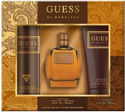 Set për meshkuj Guess by Marciano Eau de Toilette 100ml + xhel dushi 200ml + deodorant spray 226ml