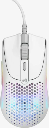 Maus Glorious Model O 2 Mini, 26000 DPI, RGB, USB-A, 49 g, i bardhë
