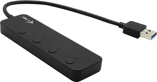 USB hub I-Tec 4 porta, USB 3.0, metal, zi