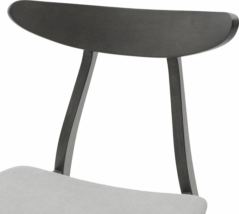 Karrige Orlean, set prej 2 copë, stof gri, këmbë druri gome antracit