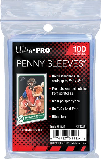 Mbështjellës për karta Ultra PRO 81126, Penny Sleeve transparente, 100 copë