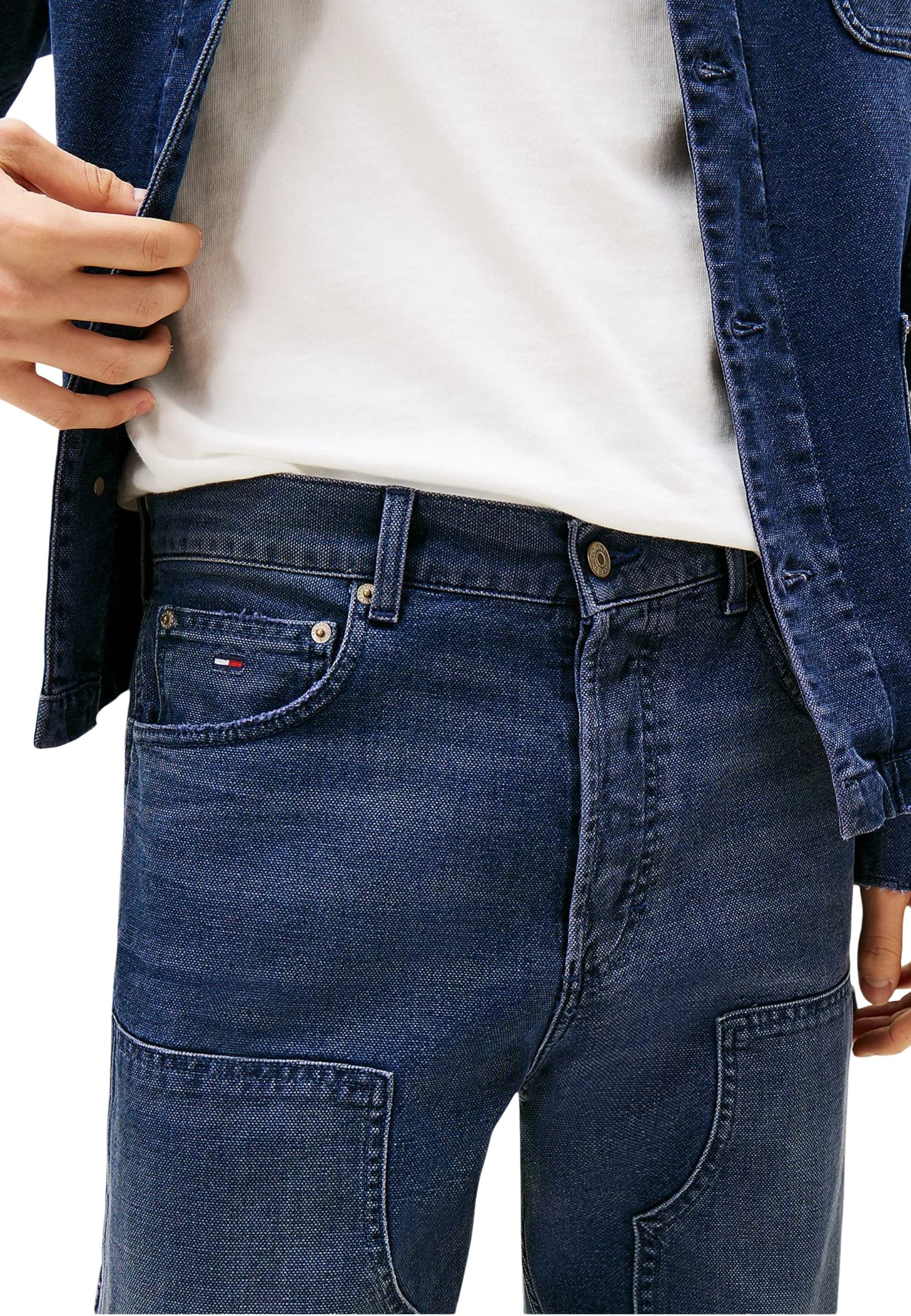 Xhinse për meshkuj Tommy Hilfiger Jeans OTIS Regular Str Car DM0DM21195, blu e errët [Madhësia: W32 L32]
