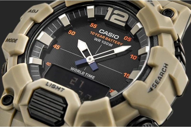 Orë dore për meshkuj CASIO, e zezë