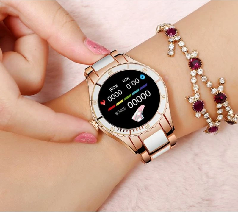 Smartwatch për femra Rubicon, rozë