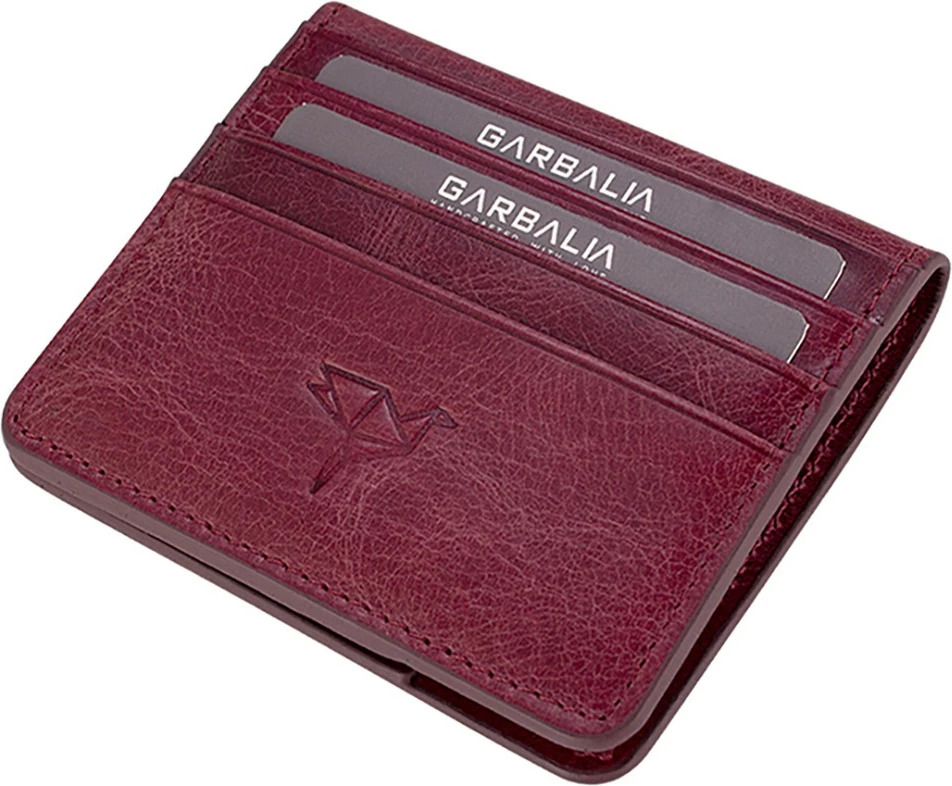 Portofol për burra, ngjyrë e kuqe claret, Zoozie Bags, Regina