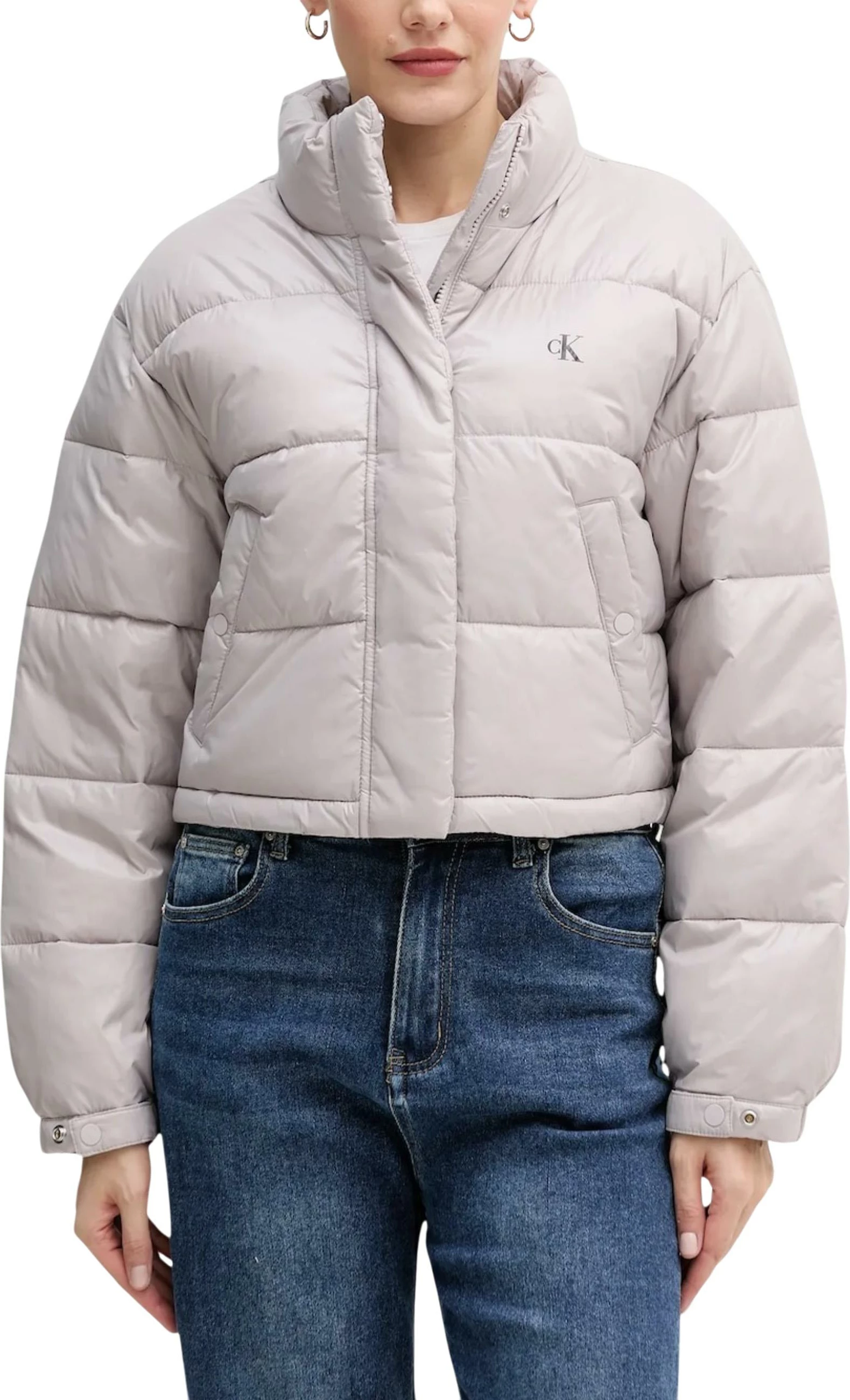 Jakne puffer për femra Calvin Klein Jeans LV047D504G, Wisteria