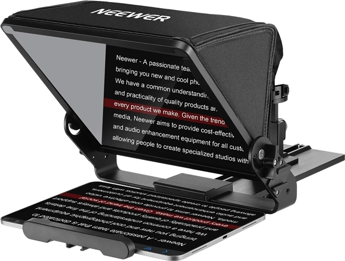 Teleprompter Neewer X12 II 12\" me telekomandë Bluetooth, i zi, set