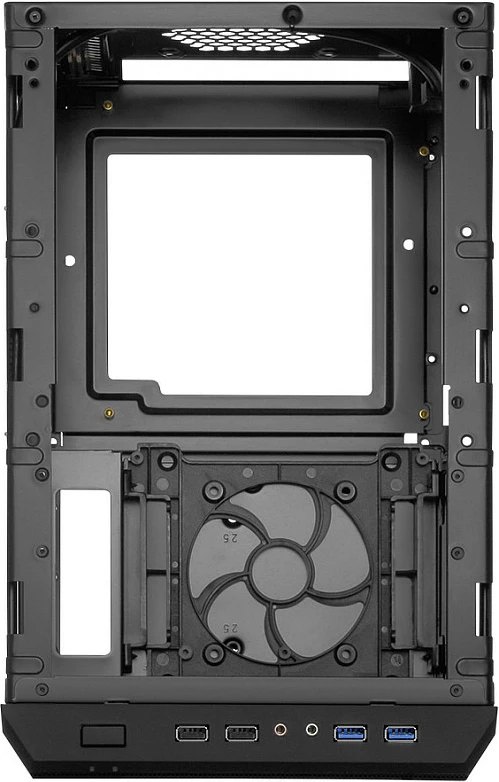 Kasë SHARKOON QB One Mini-ITX, e zezë