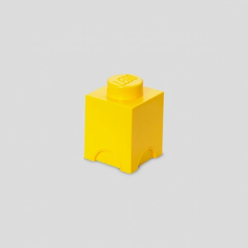 Kuti magazinimi LEGO Room Copenhagen Storage Brick 1, e verdhë