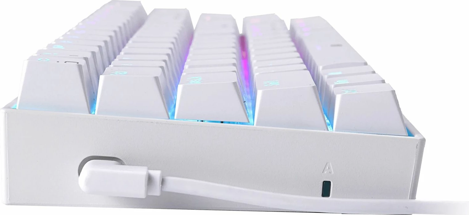 Tastierë mekanike Redragon Dragonborn K630 60% (61 taste) RGB, red switch, e bardhë