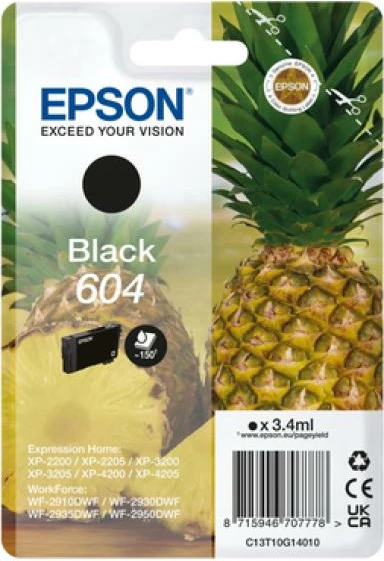 Kartush boje Epson 604 C13T10G14010 3.4 ml, e zezë