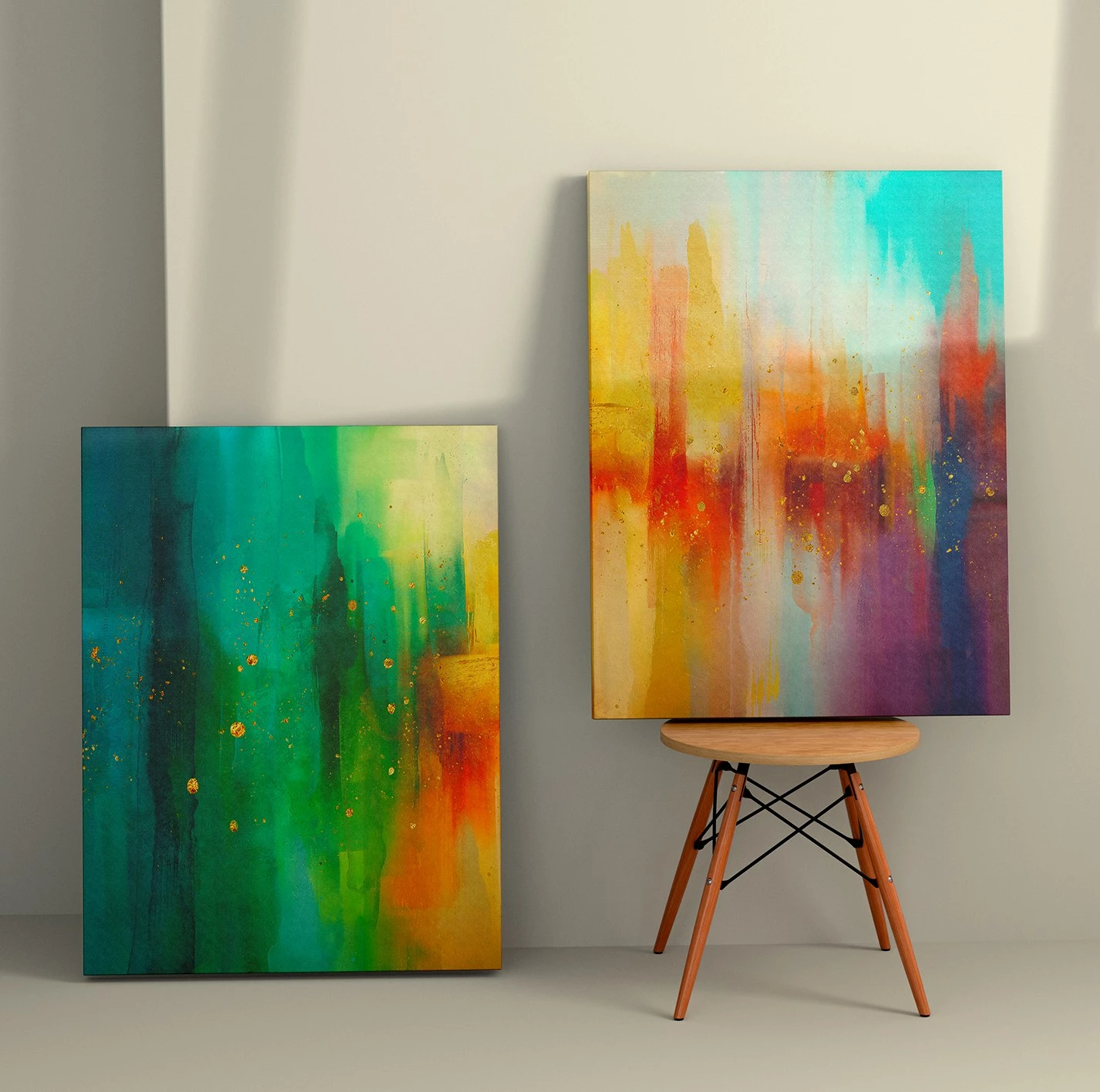 Pikturë dekorative në kanavacë (2 copë), Wallity, 2KNV4232, 50x70cm