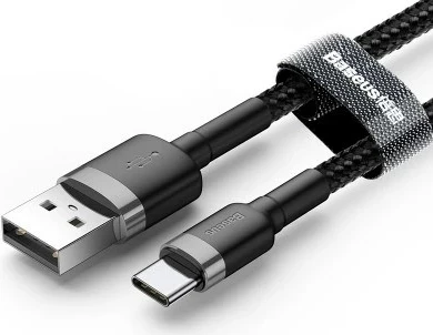 Kabllo USB Baseus CATKLF-UG1, 3 m, USB A në USB C, E zezë