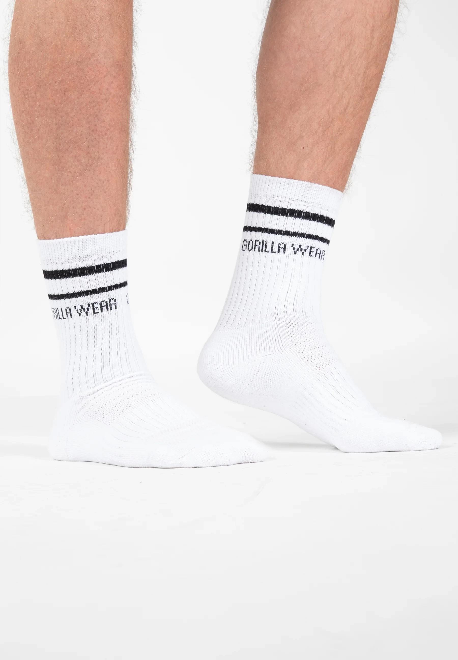 Gorilla Wear Crew Sock - White