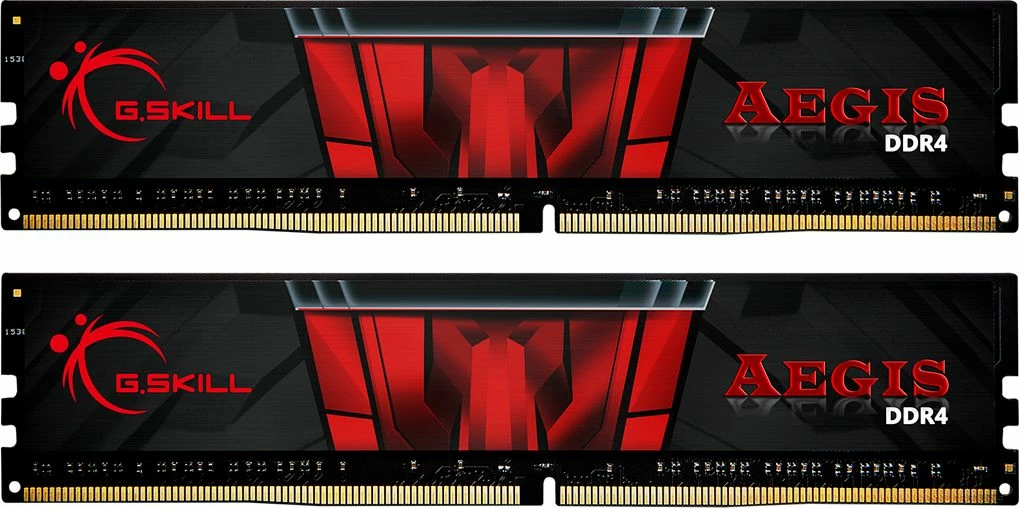 RAM Memorje G.Skill Aegis F4-3200C16D-16GIS 16GB DDR4 3200MHz CL16 (2x8GB), zi/kuqe